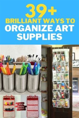 how to organize art supplies in a small space how to use color theory to enhance your artwork